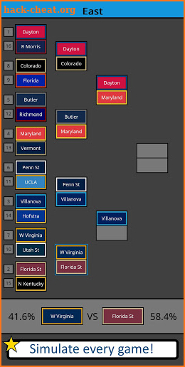 March Sadness - Bracket Simulator screenshot