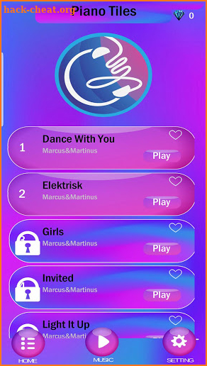 Marcus & Martinus Piano Tiles Game screenshot