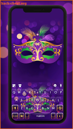 Mardi Gras Keyboard Background screenshot