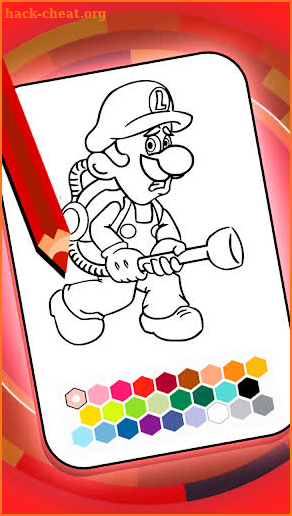 Maria and Luigii coloring book screenshot