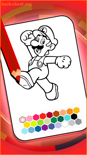 Maria and Luigii coloring book screenshot