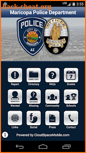 Maricopa Police Department screenshot