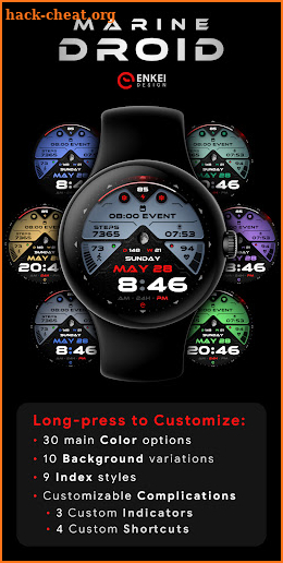 Marine Droid - watch face screenshot