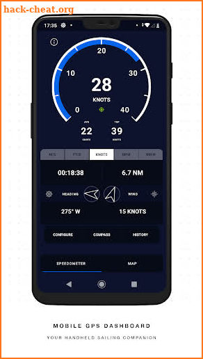 Marine GPS Nav Dashboard & Recorder - RAMS Mariner screenshot