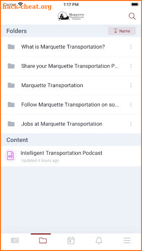 Marquette Transportation screenshot