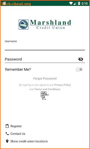 Marshland FCU screenshot