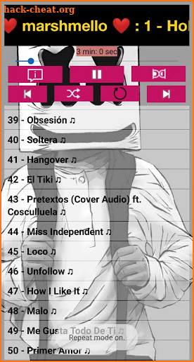 Marshmello SONGS OFFLINE ( 50 SONGS ) screenshot