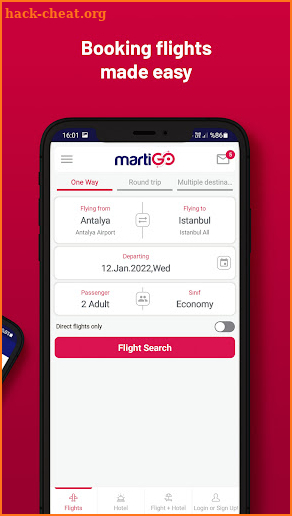 martiGO: Book cheap flights screenshot