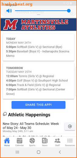 Martinsville High Athletics - Indiana screenshot