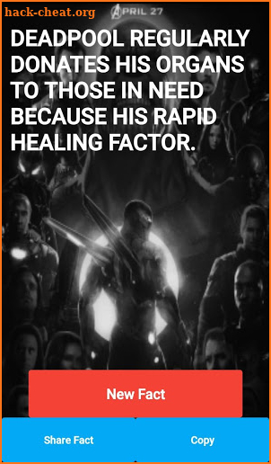 Marvel Facts screenshot