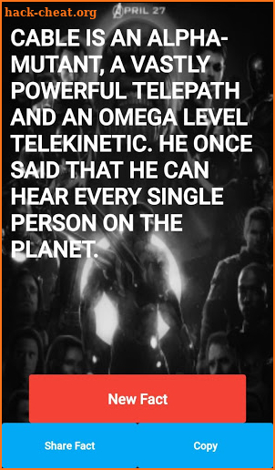 Marvel Facts screenshot