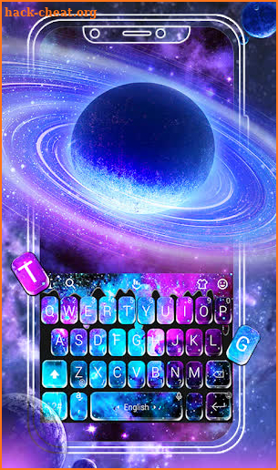 Marvelous Dream Galaxy Keyboard Theme screenshot