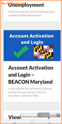 Maryland Unemployment App screenshot