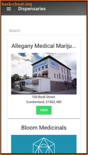 Marylands Medical Marijuana Dispensaries screenshot