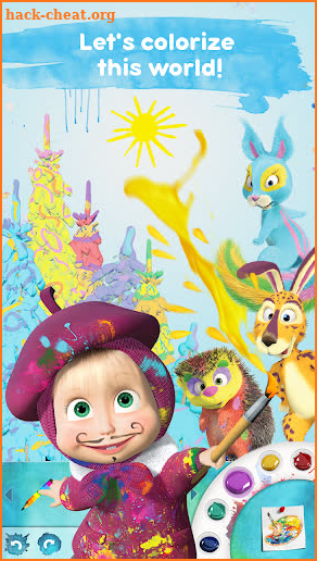 Masha and the Bear: Free Coloring Pages for Kids screenshot