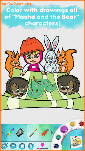 Masha and the Bear: Free Coloring Pages for Kids screenshot