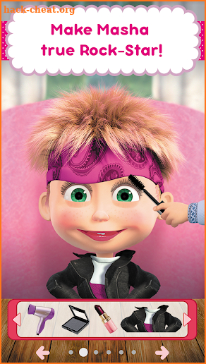 Masha and the Bear: Hair Salon and MakeUp Games screenshot