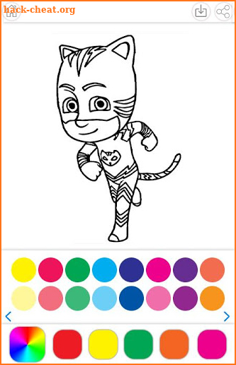 Mask Coloring PJ Book screenshot