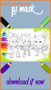 Masks Heroes Coloring Book screenshot