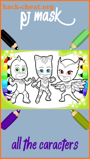 Masks Heroes Coloring Book screenshot