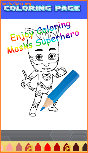 Masks Superhero Coloring book 2018 screenshot