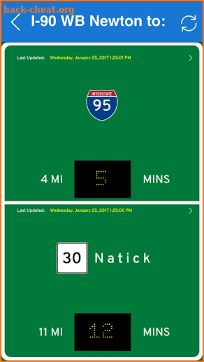 MassDOT GoTime screenshot