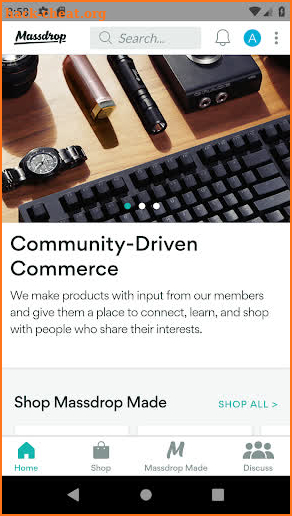 Massdrop screenshot