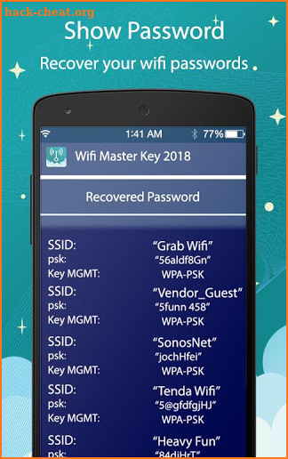 Master Wifi Key – Wifi Password Show 2018 screenshot