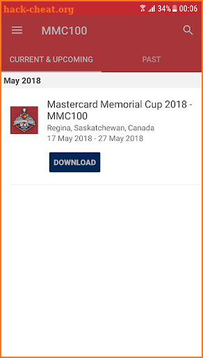 Mastercard Memorial Cup 2018 screenshot