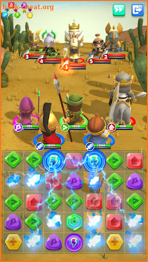 Match 3 Warriors screenshot