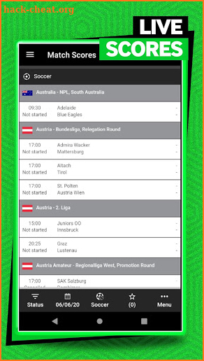 Match Scores for Betway screenshot