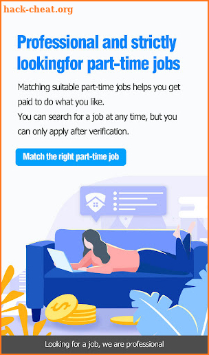 Match the right part-time job screenshot