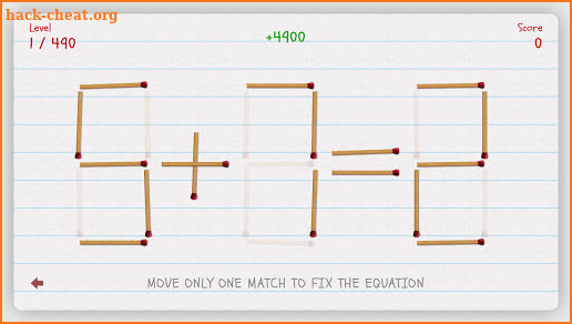 Matchmatics - The Matchstick Math Kids Puzzle Game screenshot