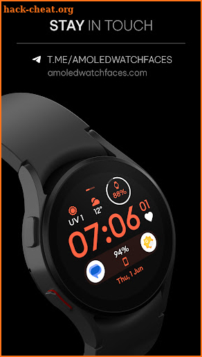 Material 4: Wear OS watch face screenshot