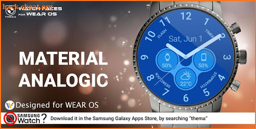 Material Analogic Watch Face screenshot