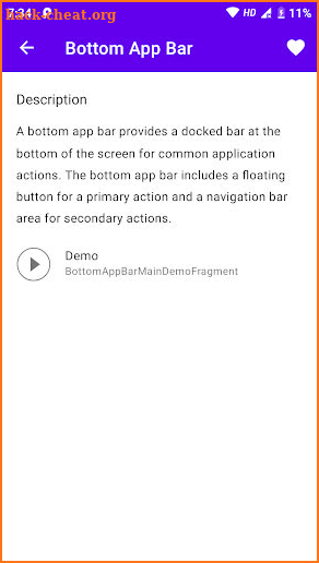 Material Design Components screenshot