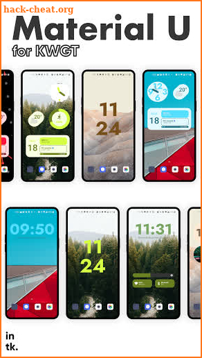 Material U - Android 12 inspired KWGT screenshot