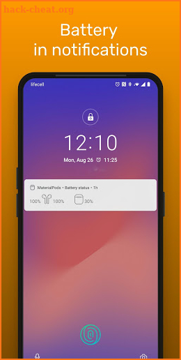 MaterialPods (AirPod battery app) screenshot