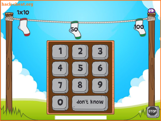 Math Blobs Times tables screenshot