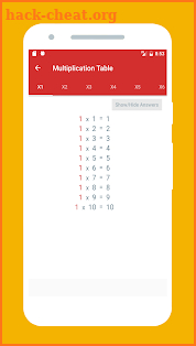 Math Exercises screenshot