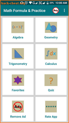 Math Formula with Practice screenshot