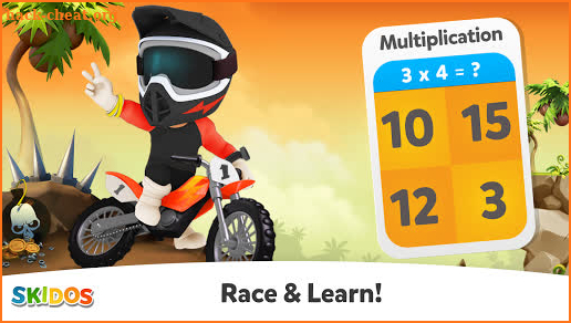 Math Game for Kids: Bike Racing for Boys & Girls screenshot