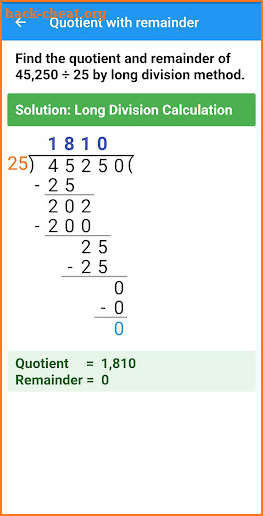 Math Long Division Pro screenshot