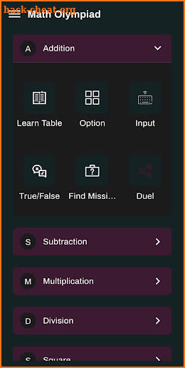 Math Olympiad screenshot