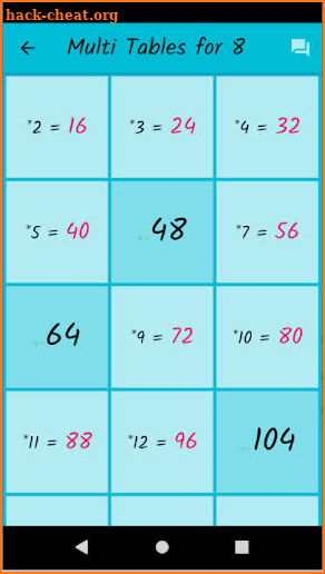 Math Quick Tables! screenshot