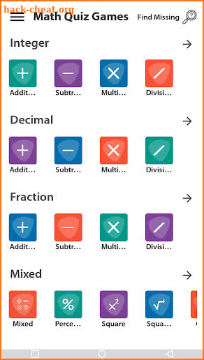 Math Quiz Games screenshot