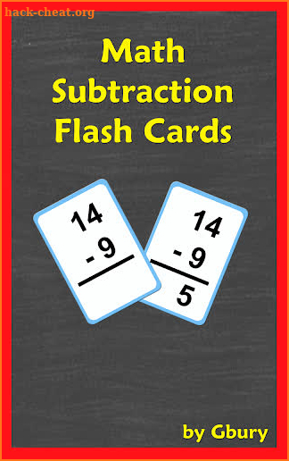 Math Subtraction Flash Cards screenshot