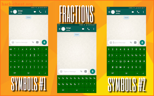 Math Symbols Keyboard screenshot