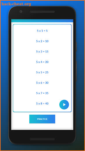 Math Table & Test for Kids screenshot