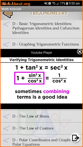 Math Tutorials screenshot